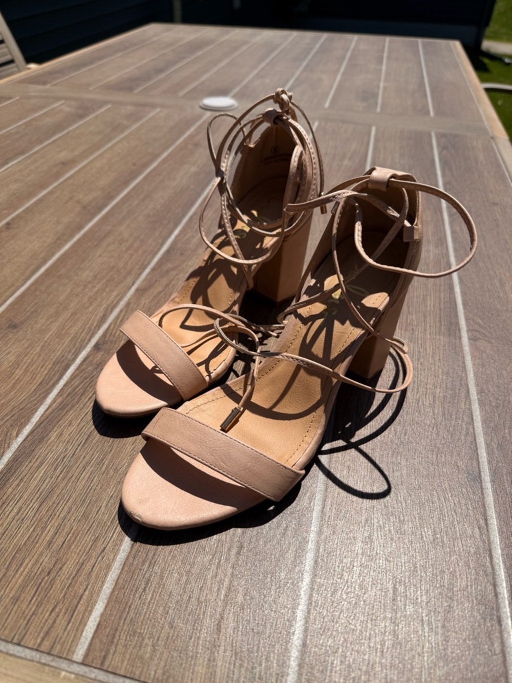 Lulus Lace Up Heels Size 8